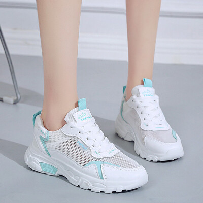 

Sports net shoes low upper shoes lace-ups leisure shoes studentssmall white shoes soft sole in summer comfortable&breat