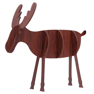 

〖Follure〗1 Pc Fashion Decoration Accessories Gift Christmas Ornament Wooden elk