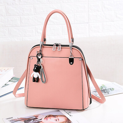 

New one-shoulder temperament solid color square bag ladies bag OL commuter fresh handbag mother bag