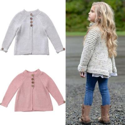 

UK Toddler Kids Girls Long Sleeve Cloak Sweaters Knitwear Coat Clothes Outfits