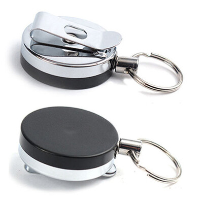 

Siaonvr Multi Tool Reel Recoil Retractable Key Ring Pull Chain Belt Clip Card Holder