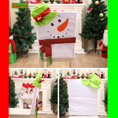 

Toponeto Christmas Decoration Chair Cover Christmas Snowman Table Decoration Stool Cover