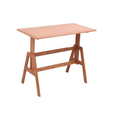 

BO AI NUO Nanzhu brown study table round table portable solid wood square table 974971cm 7549