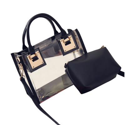 

Tailored Fashion Women Transparent Shoulder Bag Jelly Candy Beach Handbag Messeng Bag BK