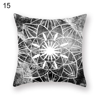 

Marble Grain Love Happy Pillow Case Cushion Cover Sofa Bed Car Cafe Office Decor