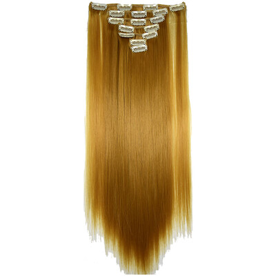 

〖Follure〗Full Head Women Clip Synthetic High Temperature Wire Straight Hair Piece