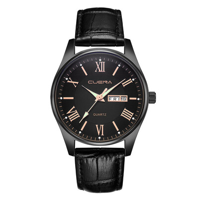 

Gobestart Mens Military Leather Date Quartz Analog Army Casual Dress Wrist Watches