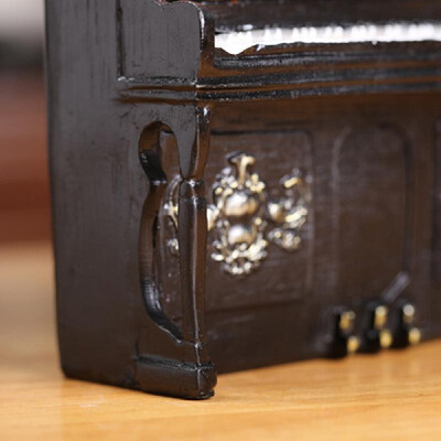 

Resin Ornament Vintage Piano Model Collectible Sculpture Model Home Office Desktop Decoration
