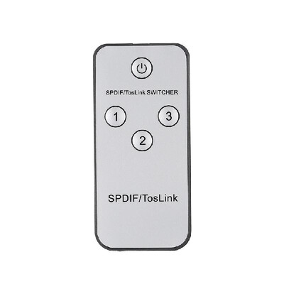 

SPDIFTOSLINK Digital Optical Audio Switcher 3 1 with IR Three Inputs one Output