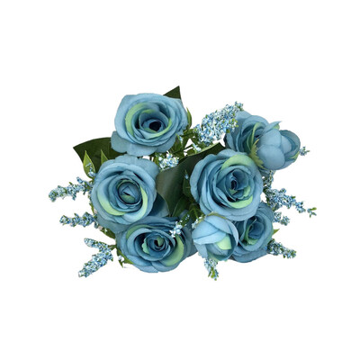 

Gobestart Artificial Fake Blooming Rose Flower Bridal Bouquet Wedding Party Home Decor
