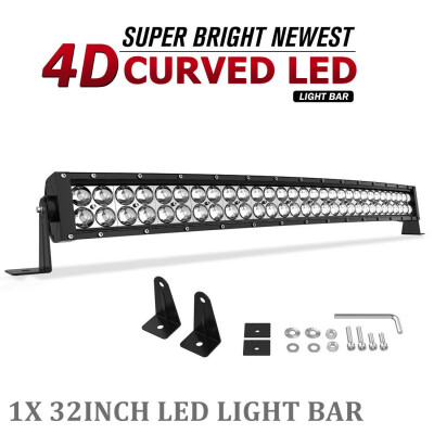 

Curved LED Light Bar 34" inch Spot Flood Driving Offroad Bumper Truck 4X4 ATV 32