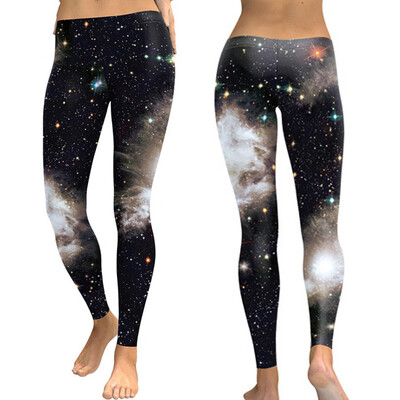 

Tailored Ladies Digital Star Printing Fitness Running High-waist Tight Bottom Pants