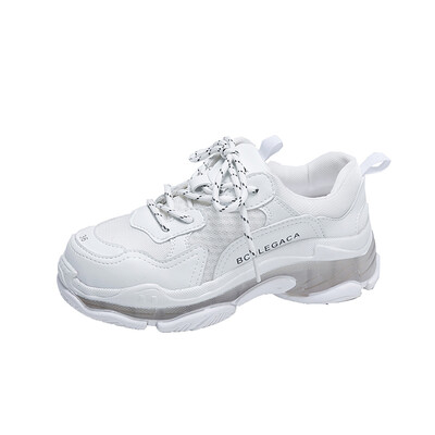 

Thick bottom ins Torre shoes female summer 2019 new street breathable mesh jelly fluorescent green sports running shoes