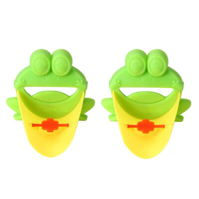 

2pcs Frog Shape Bathroom Gadgets Faucet Extenders for Kids Washing Hands