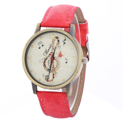 

2019 Reloj Mujer Women Watch Music Note Design Fashion Leather Band Analog Quartz Watch Ladies Luxury Dress Watches Gift