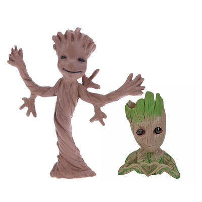 

PVC Tree Man Model Action Figures Baby Flowerpot DIY Landscaping Doll Toy