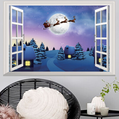 

Tailored Christmas Holiday Window 3d Wall Stickers Christmas Decoration 3D Wall Stickers