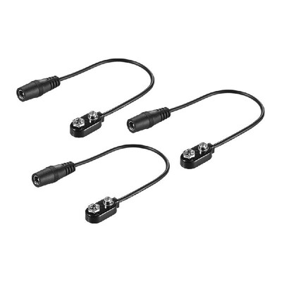 

3pcs 9V Battery Clip Converter Snap Connector 21mm 55mm Female Plug for Guitar Effect One Spot Power Supply