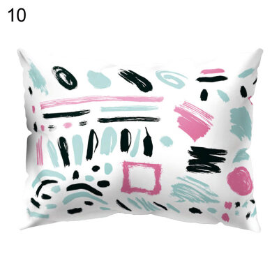 

Multicolor Irregular Pattern Pillow Case Cushion Cover Bed Car Cafe Office Decor