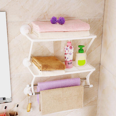 

Greensen Three-layer Towel Rack Wall Mounted Hanger Organizer Home Bathroom Accessory