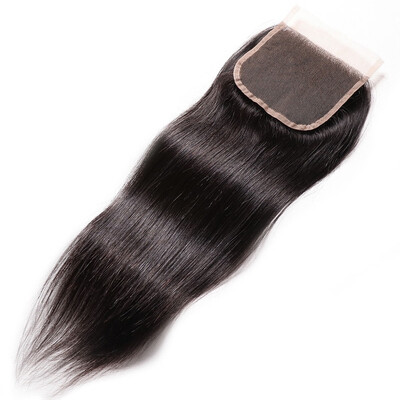 

UNice Hair 8A Peruvian Straight Human Hair Lace Closure Free part