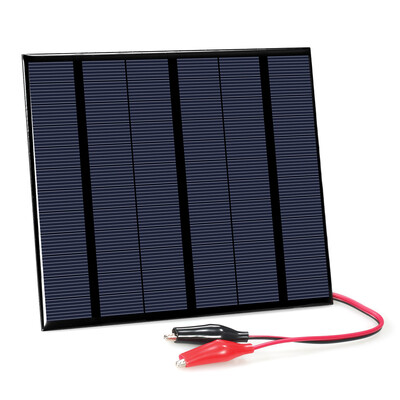 

35W 18V Polycrystalline Silicon Solar Panel with Alligator Clips Solar Cell for DIY Power Charger
