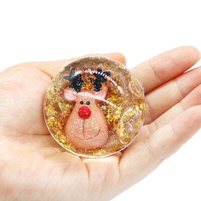 

Siaonvr Christmas Slime Ball Soft Crystal Mud Scented Stress Relief Toy Sludge Toy