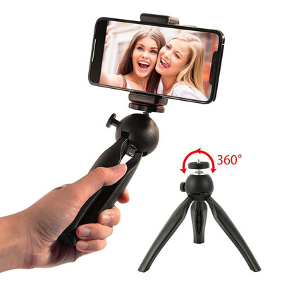 

Mini Tabletop Tripod with Detachable 360degree Rotation Ball Head for Camera Phone Webcam Video Projector