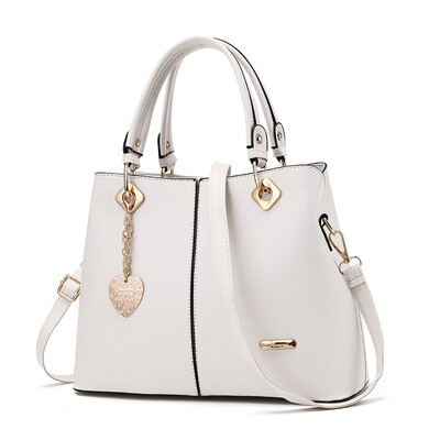 

2019 new European&American big bag new ladies bag big bag PU leather simple shoulder bag handbag