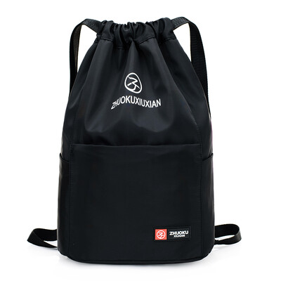 

Bouquet pocket rope extraction double shoulder bag male&female general fitness bag large capacity exercise outdoor travel simp