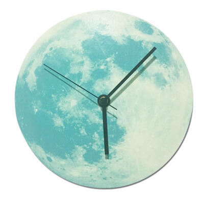 

30cm Moon Wall Clock Waterproof Luminous Home Decorative Hanging Clocks