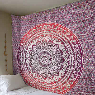 

Gradient Mandala Digital Printed Wall Polyester Tapestry Home Living Room Decoration Outdoor Picnic