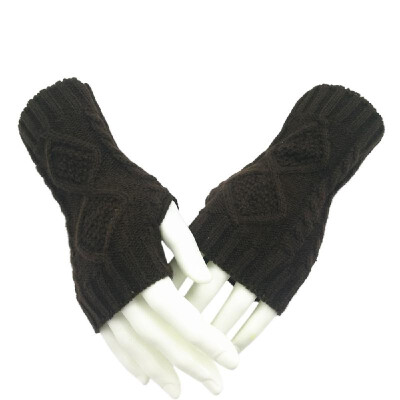 

Winter Fall Knitted Gloves Men Women Cute Warmer Mittens Long Gloves Wrist Arm Gloves