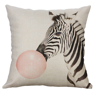 

〖Follure〗Simple Linen Creative Lovely Pillow Cover Pillow Cover Car Pillow Cover