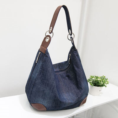 

2017 New Designer Ladies Hand bags Large Luxury Handbags Women Bag Big Purses Jean Tote Denim Shoulder Crossbody