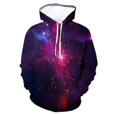 

Toponeto Mens Universe 3D Printed Hooded Galaxy Long Sleeve Sweatershirt Hoodie Tops