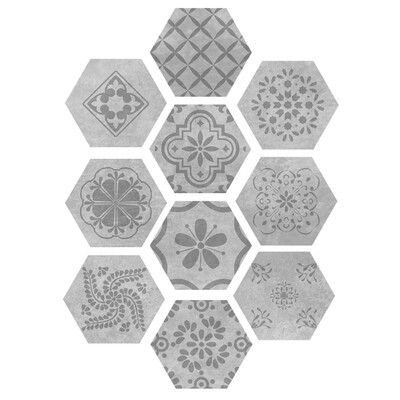 

10 PcsSet Self-adhesive Floor Sticker for Bathroom Kitchen Backsplash Tiles Wall DIY Home Decal Removable Decor
