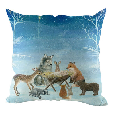 

〖Follure〗Christmas Pillow Cover Pillowcases Decorative Sofa Cushion Cover Home Decoration