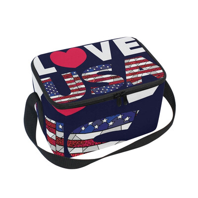 

ALAZA Insulated Lunch Box TANGLED LOVE Lunch Bag for Men Women Portable Tote Bag Cooler Bag