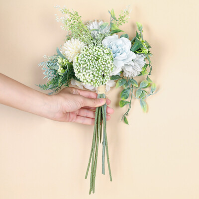 

Gobestart Hand Holds Large Artificial Flower Plant Bonsai Wedding Decoration INS Wind