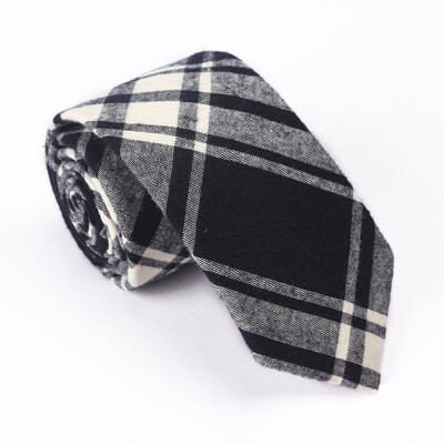 

Mens cotton striped plaid tie 51 cotton tie European&American casual tie cross-border wholesale one generation