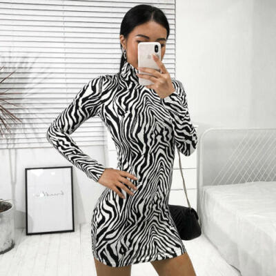 

Sexy Bandage Bodycon Evening Party Cocktail Short Dress Summer Women Long Sleeve