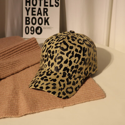 

Hat female spring&summer Korean leopard baseball cap retro personality Cap Joker parent sun visor student cap