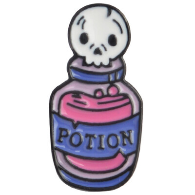 

Cartoon Enamel Skull Cat Candle Lapel Pin Badge Brooch Rhinestone Pumpkin Pins Brooches Halloween Decoration Jewelry Gift