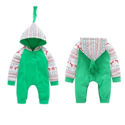 

2018 Newborn Hooded Romper Autumn Winter New Fashion cotton Outwear