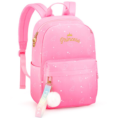 

Disney school bag primary school girls 1-3-6 grade princess girl Korean version of lightweight childrens casual backpack 8 SBPL0223A pink