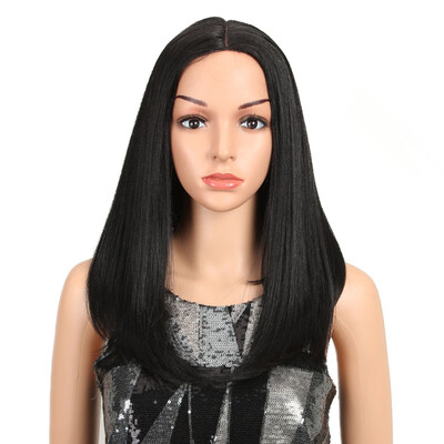 

Noble Ombre Color Straight Hair 18"Inch Lace Front Wig For Black Women African American Wigs Synthetic Heat Resistant Hair