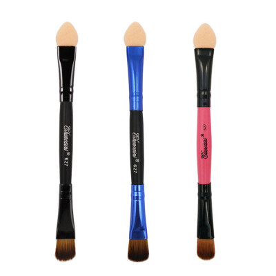 

Portable Double Head Wooden Handle Eyeshadow Makeup Brush Beauty Cosmetic Tool