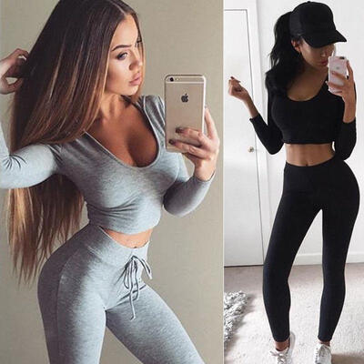 

Women Yoga Sets Running Sports Bra Pants Set Fitness Gym Push Up Seamless Bras Tops Elastic long Pants for Women
