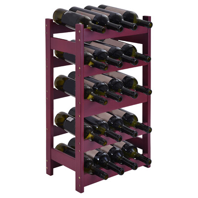 

Siaonvr Wood 20 Wine Display Rack Standing Bottles Storage Shelf